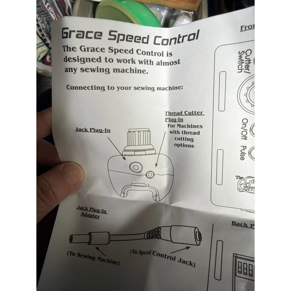 The Grace Company Grace Speed Control Universal Foot Pedal Replacement Gray